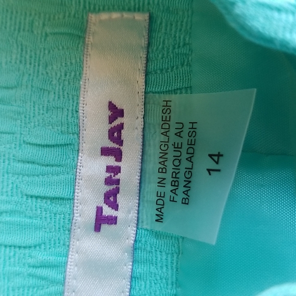 (14) TanJay Aquamarine Blazer ❤ Lightly Padded Shoulders ❤ Love it 🥰 - Picture 2 of 7